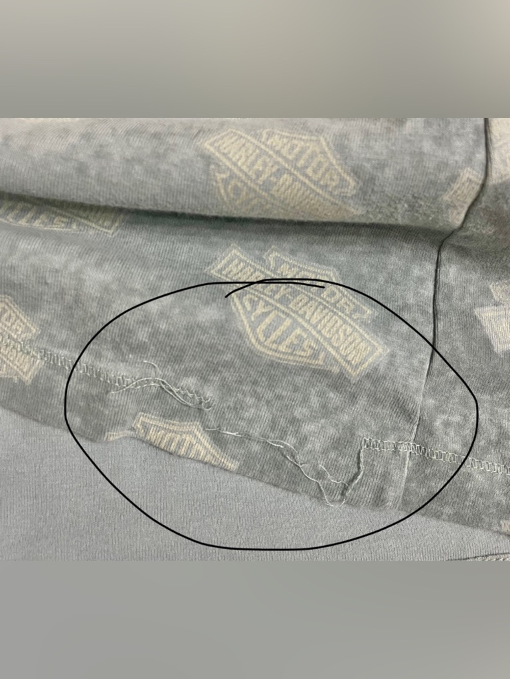 Y2K 2008 Harley Davidson Skull & Wings 100% Cotton Tank Top in Blue size Medium - Picture 7 of 7